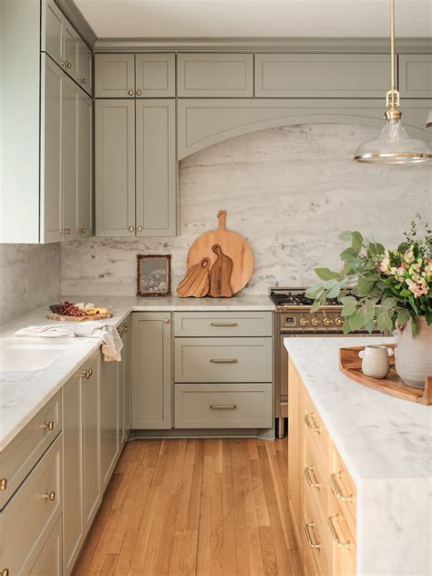 sage green kitchen cabinet backsplash